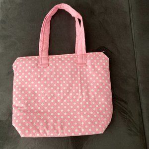 Pink Polka Dot Tote Bag Purse - New
